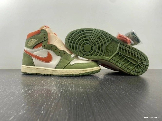 MaikeSneakers Celadon Air High Jordan 1 FB9934-300 OG Craft 0626